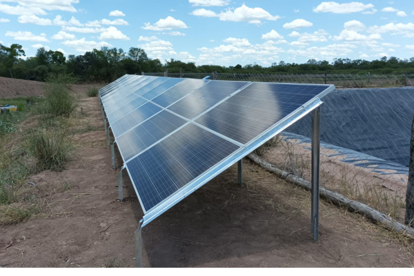 Sistema de 7 módulos Lorentz con distribución por gravedad — Las Lomitas, Formosa